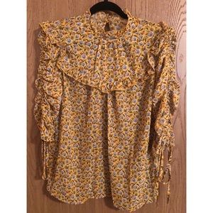 Yellow Floral Top